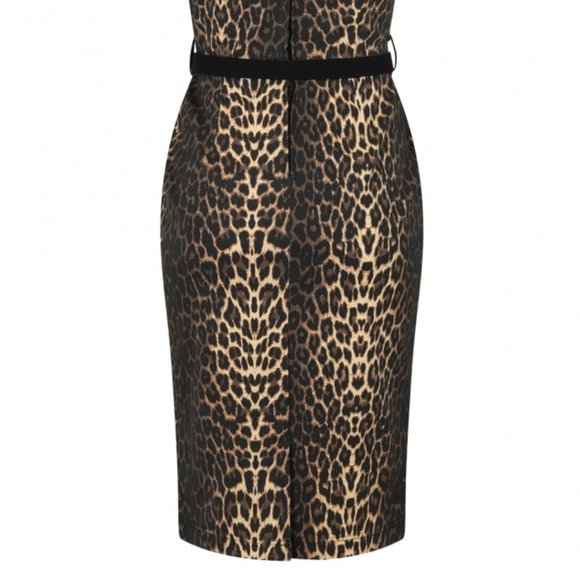 🤎 Brown and Black Leopard Pencil Skirt Dress Sizes S & XL left! - Picture 11 of 12